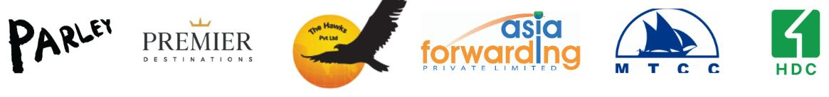 Local partners — Parley, Premier Destinations, The Hawks, Asia Forwarding, MTCC, HDC