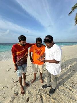 Volunteers at a beach for World Ocean Day